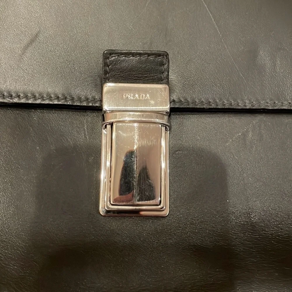 Prada Briefcase In Leather - Picture 7 of 14